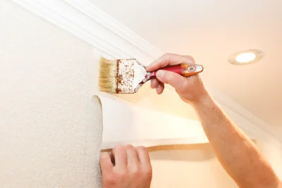 Pose de papier peint à Passa — revêtements muraux et toiles de verre